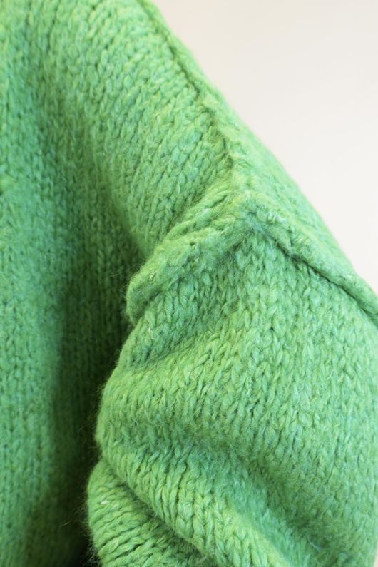 Big Softie Funnel Grunge Knit Olive Zing